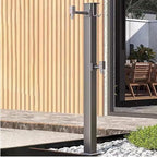 Outdoor Faucet Water Column，Free Standing Garden Fountain Stand, Courtyard Patio Garden Hose Holder for Irrigation Cleaning by Unknown