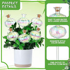 Yungyan 6 Pcs Glass Plant Watering Globes, Rainbow Color, 9.84 Inch - Image 4