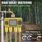 Lawn Irrigation Timers 4 Zone, Programmable Water Timer for Garden Hose with Rain Delay, Smart Automatic Watering System, Easy Set Sprinkler Timer for 3/4 1/2 Faucet Outdoor Yard - Image 2