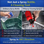 TiltSpray 32oz Spray Bottle – Sprays Upside Down & Any Angle, Heavy Duty Cleaning Sprayer for Hard-to-Reach Areas, Kitchen, Bathroom, Plants & Car Detailing – Leak Resistant, Adjustable Nozzle - Image 2