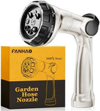 FANHAO Thumb Control Garden Hose Nozzle Heavy Duty Metal, 8 Spray Patterns by FANHAO