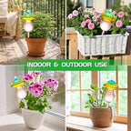 11 oz Large Plant Watering Globes, Glass Self Watering Globes, Gradient Color Mushroom Self Watering Planter Insert, Vacation Plant Watering Devices, Automatic Watering Bulbs (Large-4 Pack) - Image 7