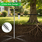 Caulimo Deep Root Watering Tool for Trees, Tree Watering Spike with Fertilizer Bottle, Stainless Steel Root Feeder for Garden, Orchard & Shrubs, Tree Irrigation System with Brass Valve, T-Handle - Image 4