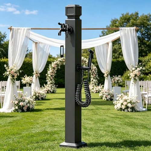 Outdoor Water Column Antifreeze Hose Faucet Stainless Steel Garden Water Tap for Patio Lawn Irrigation Washing, Yard Hydrant Water Feature Fountain Water Dispenser(Style 5,Height: 95cm/37.4in) by Gaommini