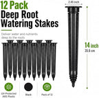 Junkin 12 Pack Tree Watering Stakes Deep Root Irrigation Spike, 14 Inch - Image 3