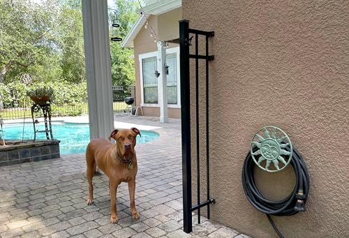Sun Face Garden Hose Holder, 12 Inch Diameter Verdigris Green Cast Iron - Image 2