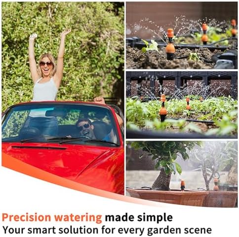 Sprinkler Timer, Programmable Hose Timers for Watering with Brass Swivel, Digital Irrigation Controller System with Rain Delay/Manual Mode/Automatic Watering for Gardens, Lawns, and Hose Systems - Image 5