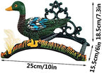 Garden Hose Holder Cast Iron Heavy Duty Water Hose Hanger, Outside Wall Mount, Solid Metal Decorative Rack/Organizer/Stand, Easy to Install, Hold Up to 50/75/100 ft (Hose holder - Duck) - Image 3