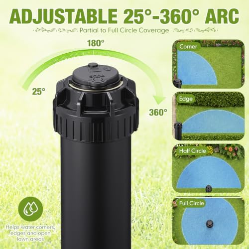 6 Pack Rotor Sprinkler Head Compatible with Rain Bird 5000 Series - Image 3