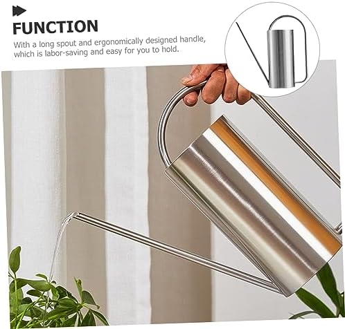 BESPORTBLE Vintage Stainless Steel Watering Can Spout for Indoor Plants Ergonomic Design Capacity for Easy Watering and Houseplants - Image 2