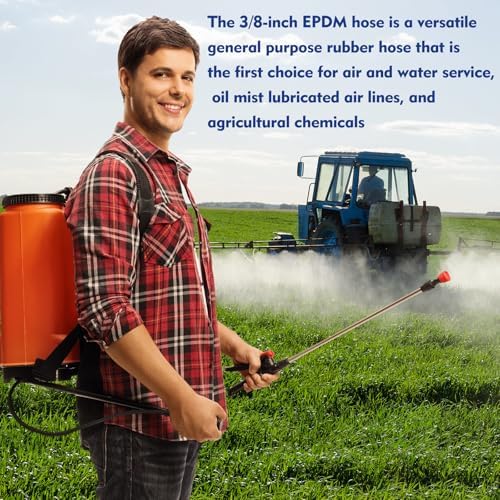 Epdm Garden Rubber Hose 3/8 Inch x 100 ft, Heavy Duty Sprayer Hose - Image 6