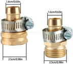 23GB corro*/sion Aluminum Garden Hose Repair Connectors Suitable for 3/4 Inch Hoses with Stainless Steel Clamps 4pcs - Image 6