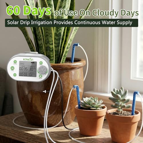 Automatic Plant Waterer, Plant Watering Device for 15 Pots, Indoor Plant Watering System, Auto Drip Irrigation Kit Programmable Water Timer with Smart Humidity Detection - Image 5