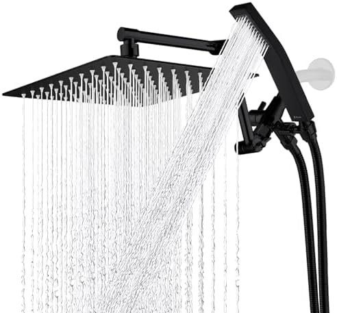 G-Promise All Metal 10 Inches Rainfall Shower Head with Handheld Combo by G-Promise