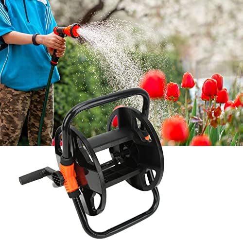 Hose Reel Water Pipe Reel, ABS Single Arm Tool Garden Hose Reel Water Pipe Storage Rack Hose Reel Cart for Garden Agricultural Lawn Car Washing Garden Tool - Image 4