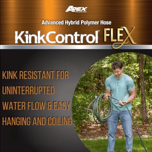 Kink Control Flex Advanced Hybrid Hose - 50 Ft Outdoor Hose, 40% Lighter, Ultra Flexible, Easy to Maneuver, Neverkink Technology, Durable Construction - Image 6