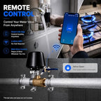 Smart WiFi Water Valve: Auto Shutoff Controller, App & Voice Control No Hub - Image 3