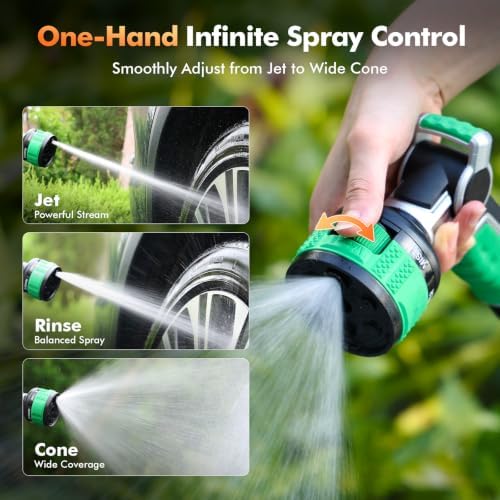 RESTMO Water Hose Nozzle Heavy Duty, Adjustable Garden Sprayer for Outdoor - Image 6