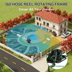 SPECILITE Garden Hose Reel With 100Ft Water Hose, 360° Rotation Frame - Image 3
