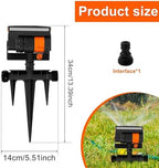 1/2pc 16 Hole Lawn Water Sprinkler Uniform Watering Oscillating Grass with Adjustable Spray Filter Garden Irrigation(2pcs) - Image 7