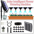 Spray Irrigation System Kit Solar Powered Timer Mode IP67 Water Proof Automatic Self Watering System for Greenhouse Garden Lawn - Image 7