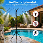 Standing Misters for Outside Patio, 5.3Ft Adjustable Misting System - Image 4