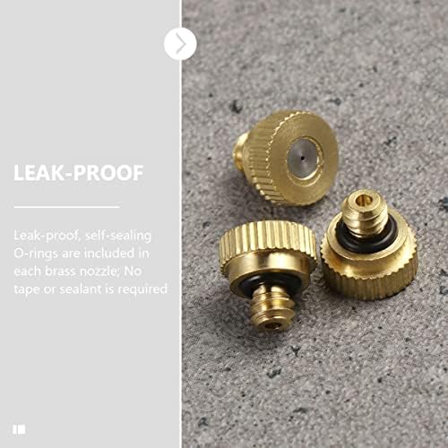 BESPORTBLE 48pcs Fan Misters for Cooling Outdoor Mist Nozzles Brass Material Hose Nozzle Sprayer - Image 7