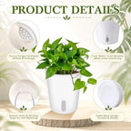 Ziliny 20 Pcs 4.92 Inch Self Watering Planters with Water Indicator - Image 4