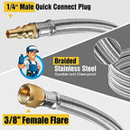 12FT rv quick connect propane hose,propane line with quick disconnect grill - Image 2