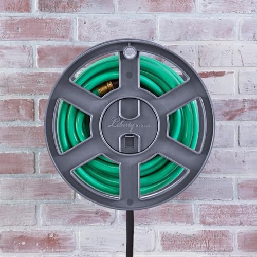 Liberty Garden Products Basics 510 Wall Mount Hose Reel, Gray Side Reel - Image 6