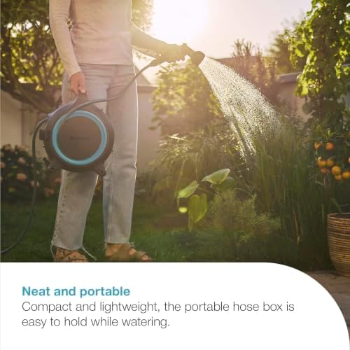GARDENA Portable Hose Box MoveMatic 41ft Hose Tangle-Free Storage 18690-80 - Image 6