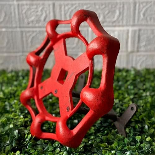 Zeckos Garden Hose Holder Faucet Spigot 11 Inch Cast Iron Red - Image 4