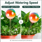 Plant Watering Globes, Gradient Color Glass 9 oz Self Watering Globes - Image 5