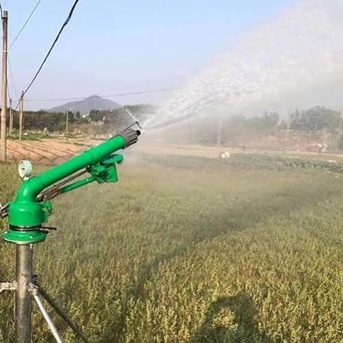 Farm Irrigation Sprinkler, Sprinkler Irrigation Machine,2" Adjustable Farm Sprinklers for Large Areas,Watering Spray with 10 Replacement Nozzle, for Farm Lawn Garden Irrigation - Image 2