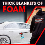 Swift Premium Foam Cannon for Pressure Washer – Heavy Duty Foam Sprayer for Car Wash | ¼ Inch Quick Connector | Adjustable Wide Mouth for Extra Thick Snow Foam | Holds 1 Liter of Soap! - Image 3