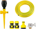 Automatic Lawn Water Sprinkler 360 Rotating Sprinkler Garden Sprinkler with Tube -360 Degree Rotating Sprinkler System for Farm Garden Lawns Plants Grass and Kids Water Playing wyqdp240312(Color:20M, by Unknown