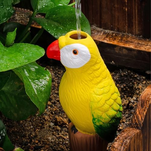 MCleanPin 4 Pack Self Watering Spikes and Globes, Handmade Terracotta Parrot Self-Watering Plant Devices with Slow Release System, Automatic Plant Water Bulbs for Indoor and Outdoor Garden Vacation - Image 3