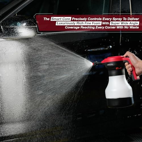 Electric Foam Sprayer with Brush Kit, Cordless Car Wash Sprayer with 2000mAh Battery, Automatic Foam Sprayer, 3 Adjustable Nozzles, Cleaning Brushes for Car Detailing, Wheels & Interior - Image 7