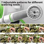 Garden Retractable Hose Reel, Portable Simple Home Hose Reel 45+5 FT with 7 Patterns Spray Nozzle, Wall Mounted and Any Length Lock for Garden Watering, Car Washing, Pet (Green) - Image 5