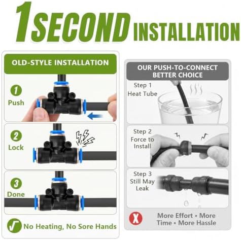 Bluepro 200FT Drip Irrigation System with 360° Adjustable Copper Nozzles - Image 5
