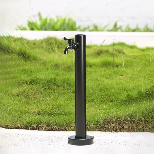 Floor Mounted Faucet Outdoor Water Pipe Vertical Fountain Irrigation Column,Freestanding Outdoor Stainless Steel Antifreeze Faucet for Garden Irrigation & Watering - Durable, Weather-Resista by Unknown