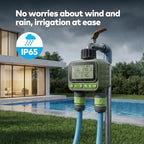 NexusLab Wireless Remote Hose Timer, 4 Programmable Watering Schedules (1 Sec to 99 Hr), IP65 Waterproof Sprinkler & Drip Irrigation Timer, 3/4 inch NH Thread, Rain Delay, AA Battery - Image 5