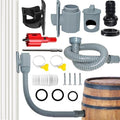 Rain Barrel Diverter Kit, Rainwater Collection System with Adjustable Valve and Hose, Rain Water Diverter for Downspout, Downspout Diverter Fits for Standard Downspouts by Unknown