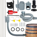 Rain Barrel Diverter Kit, Rainwater Collection System with Adjustable Valve and Hose, Rain Water Diverter for Downspout, Downspout Diverter Fits for Standard Downspouts by Unknown