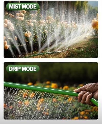 75FT Three-Tube Flat Sprinkler Hose with Holes with U-Shaped Stakes - Image 6