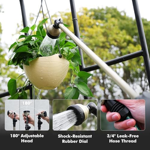 RESTMO Extra Long All Metal Telescoping Watering Wand, 40-70” Garden Wand - Image 6