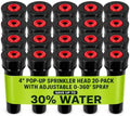 4" Pop-Up Irrigation Sprinkler for Lawn, Yard & Garden 360° by TopNotchCo