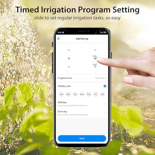 Smart Sprinkler Timer with Countdown Function and Irrigation, Accurate Watering Plan for Garden and Lawn, Bluetooth 5.0 (NPT) - Image 2