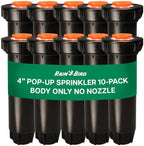 Rain Bird 1804LN 4 in Pop-Up Irrigation Sprinkler Body, No Nozzle 10 Pack by RainBird