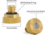 Mister nozzles brass Cooling System Brass Nozzle 10/24 UNC Brass Atomizing Nozzle Low Pressure Atomizing Sprayer used for spray disinfection, dust removal 50pc 0.5mm (0.0197in) 40pc 0.6mm（0.0236in） - Image 2